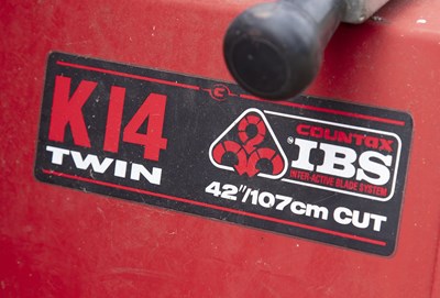 Lot 1492 - A Countax K14 Twin 107cm cut, ride-on lawn mower