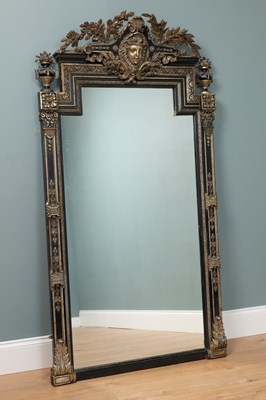 Lot 222 - A large French pier mirror