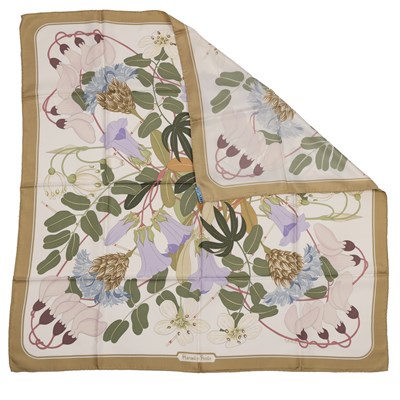 Lot 587 - A ‘Flora Graeca’ Hermès silk scarf, designed...