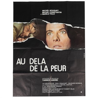 Lot 355 - A large film poster for "Au-delà de la peur"