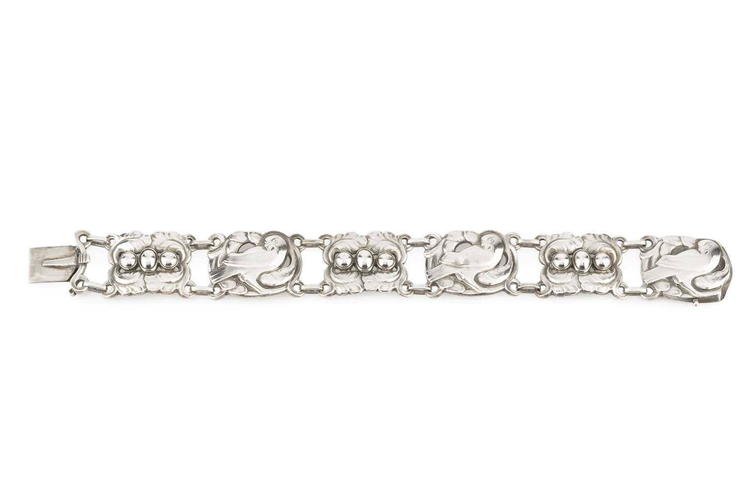 Lot 224 - A panel bracelet designed by Kristian...