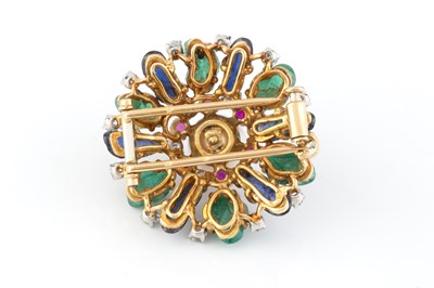 Lot 270 - A French 'Tutti Frutti' diamond and vari...