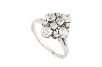 Lot 186 - A diamond dress ring, designed as a...