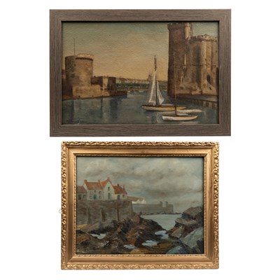 Lot 336 - Two 20th century School coastal scenes