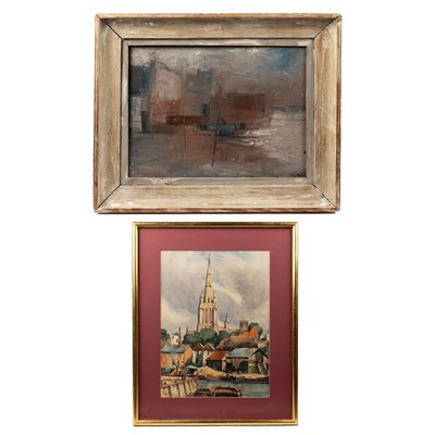 Lot 380 - Two river scenes