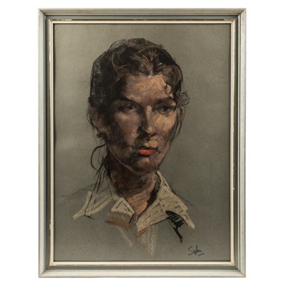 Lot 1032 - Two portraits