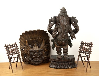 Lot 387 - Group of pieces Indian and Balinese including...