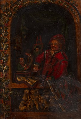 Lot 110 - 19th century Naive school after Gerrit Dou The...