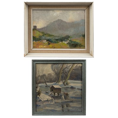 Lot 1067 - Two oil paintings