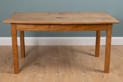 Lot 1123 - A 20th century elm-topped kitchen table