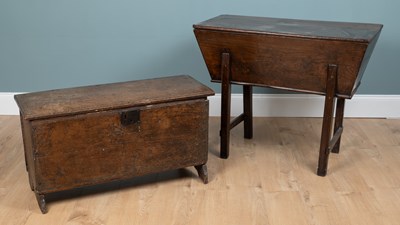 Lot 512 - A dough bin and a coffer