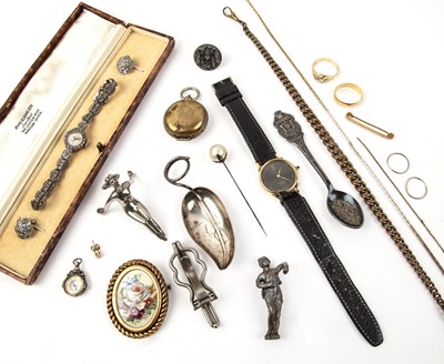 Lot 380 - Collection of jewellery and watches to include:...