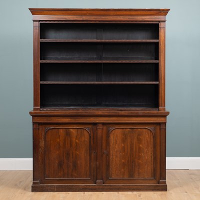 Lot 306 - A Victorian rosewood two-tier bookcase