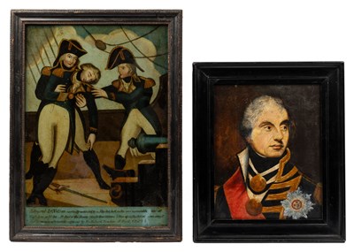 Lot 282 - Two pictures of Admiral Lord Nelson