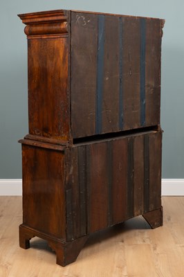 Lot 283 - A William & Mary burr walnut escritoire