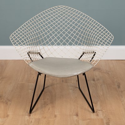 Lot 1056 - A Knoll Bertoia Diamond armchair