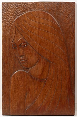 Lot 195 - In the manner of Eric Gill (1882-1940) carved...