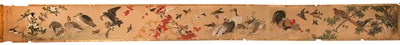 Lot 313 - Long scroll Japanese, Meiji period ink and...