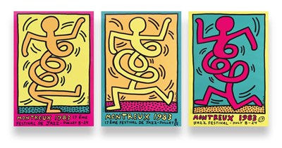 Lot 395 - Keith Haring (1958-1990) Montreux Jazz De...