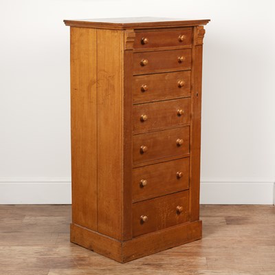 Lot 51 - Barnby, Bendall & Co oak, wellington chest,...