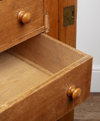 Lot 51 - Barnby, Bendall & Co oak, wellington chest,...