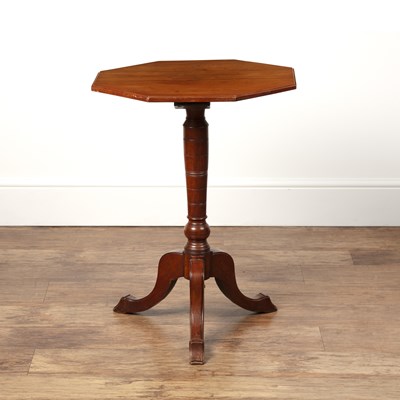 Lot 39 - Arts and Crafts walnut, table with octagonal...