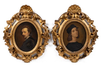 Lot 327 - A pair of 19th century paintings of artists