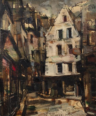 Lot 203 - Oliver Foss (1920-2002) 'French street scene',...