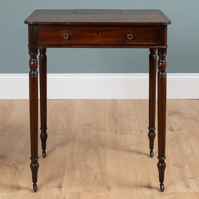 Lot 177 - A Regency mahogany chamber writing table in the manner of Gillows