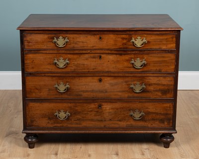 Lot 463 - A George III chest of drawers