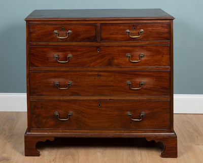 Lot 262 - A George III mahogany chest of drawers