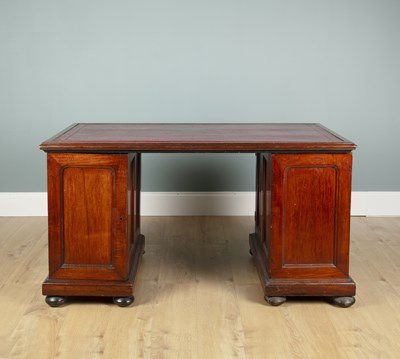 Lot 698 - An early 19th century mahogany pedestal desk