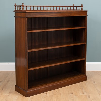 Lot 341 - An Edwardian mahogany open-front bookcase