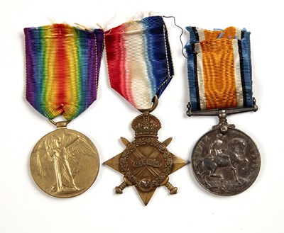 Lot 233 - Set of three medals comprising: Great War...