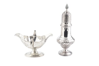 Lot 728 - An Edwardian silver twin handled double-sided...