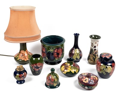 Lot 159 - A collection of Moorcroft pottery