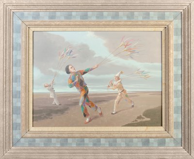 Lot 158 - Claude Harrison (1922-2009) Three Bird Boys,...