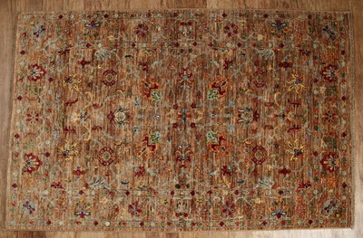 Lot 103 - Shawal rug Afghan, with all-over foliate...