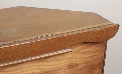 Lot 36 - Arts and Crafts limed oak, bookcase, with...