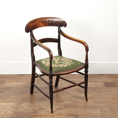 Lot 50 - Aesthetic movement simulated rosewood and...