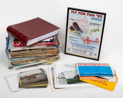 Lot 201 - A collection of aviation brochures, leaflets, programmes, magazines, and photographs