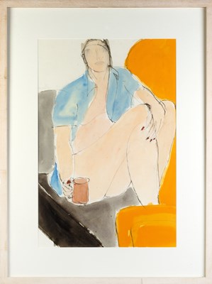 Lot 18 - John Emanuel (b.1930) Tea Break mixed media 59...