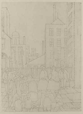 Lot 31 - Lawrence Stephen Lowry (1887-1976) Outside the...