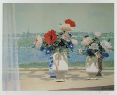 Lot 97 - Andres Gisson (1921-2003) Flowers in the...