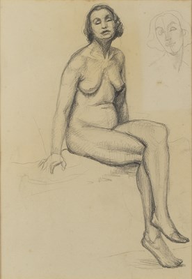 Lot 71 - Modern British School Nude pencil on paper 26...