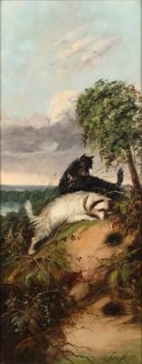 Lot 423 - J * Langlois (c. 1855 - 1904) Terriers...