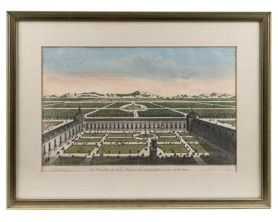 Lot 351 - Two French hand coloured etchings
