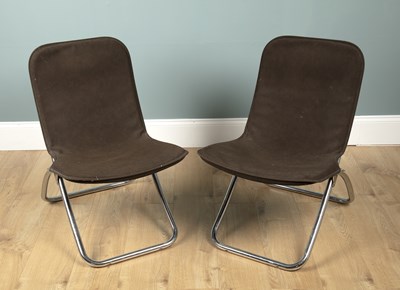 Lot 1015 - A pair of mid-century Danish folding chairs