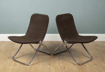 Lot 1015 - A pair of mid-century Danish folding chairs