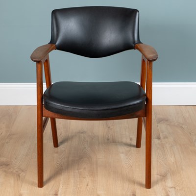 Lot 1017 - Erik Kirkegaard, a teak-framed mid-century Danish armchair.